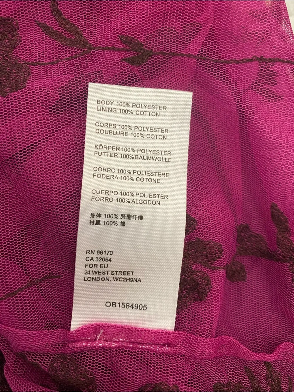 Free People Cecilia Sheer Floral Purple Mini Dress Large Whimsical Ethereal Boho - Picture 5 of 6